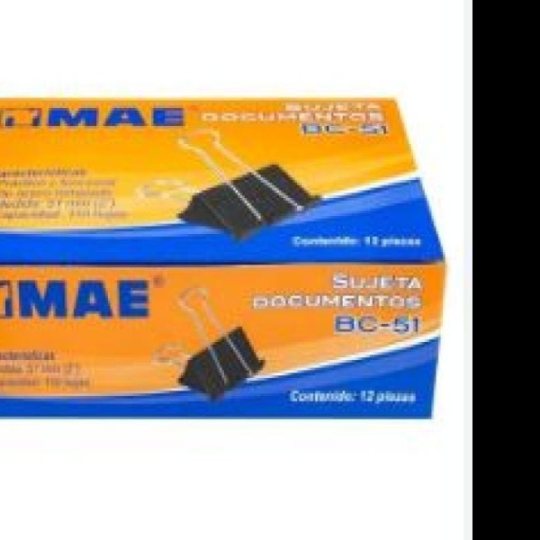 CLIPS SUJETA DOCUMENTOS MAE GRANDE CAJA C12 BC-51 C12